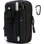 Enowelir sacoche ceinture tactique nylon noir multifonction edc pour t�l�phone randonn�e cyclisme avec ...