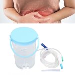 Enowelir seau de lavement au caf�, kit de lavement domestique portable de 1200ml pour soulager la constipation ...