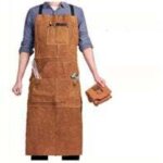Enowelir tablier de soudeur en cuir ignifuge avec 6 poches, r�glable de m � xxxl pour homme, id�al pour ...