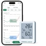 Enregistreur de temp�rature et d'humidit� bt, contr�le app pour t�l�phone portable stockage de donn�es ...