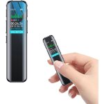 Enregistreur vocal, mmoire 64 gb, rechargeable par usb, avec fonction de commande vocale, avec lecteur ...