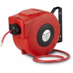 Enrouleur air 17 m  3 / 8 10 bars pp avec enroulement automatique et support mural pivotant mw tools ...