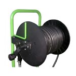 Dalep ? enrouleur pneumatique 60 m tuyau ? pression max 40 bars ? raccord d?entr�e air viton ? fixation ...