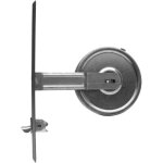 Enrouleur entraxe 185 mm pour feuillard de 8 m en inox a' bouche simple