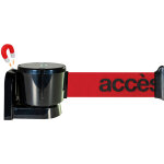 Enrouleur mural magntique grande longueur avec sangle rouge accs interdit 12m x 50mm - 2811071