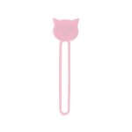 Enrouleur organiseur de cbles en silicone, rose