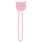 Enrouleur organiseur de c�bles en silicone, rose