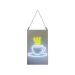 Enseigne lumineuse led int�rieur 'caf�' en plexi - fabrication fran�aise