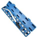 Ensemble de 15 pi�ces de cl� � molette pour courroie de moteur de voiture, d�montage et montage de poulie, ...