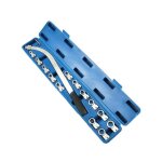 Ensemble de 15 pi�ces de cl� � molette pour courroie de moteur de voiture, d�montage et montage de poulie, ...