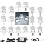 Un ensemble de 16 mini spots led encastr�s d'ext�rieur, �tanches ip67, blanc lumi�re du jour 4500k, 32 ...