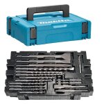 Coffret makpac 12 forets et 5 burins sds - plus - b - 52059 - makita