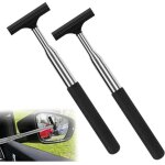 Ensemble de 2 essuie - glaces t�lescopiques pour r�troviseurs - universel pour voitures (noir, extensible ...