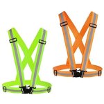 Ensemble de 2 gilets r�fl�chissants pour v�tements de course, gilets de s�curit� r�glables haute visibilit� ...