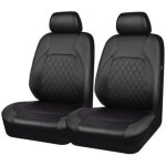 Ensemble de 2 housses de si�ge universelles en similicuir pour si�ges avant - convient � la plupart des ...