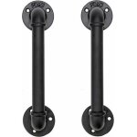 Ensemble de 2 industriel tuyau poignée detraction de porte, barre d'appui, poignées de porte de grange, ... Ensemble de 2 industriel tuyau poignée detraction de porte, barre d'appui, poignées de porte de grange, ...