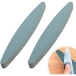Ensemble de 2 pierres � aiguiser en grain pour aff�ter outils de jardin, id�al pour s�cateurs, b�ches, ...