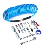 Ensemble de 20 pices outil pneumatique amricain pistolet  poussire set pu tube set