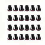 Un ensemble de 24 prot�ge - pieds de chaise noirs, compatibles avec les housses de pieds de chaise et ...