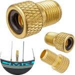 Ensemble de 3 adaptateurs de valve de v�lo dv et sv pour valve sur valve de voiture avec bague d'�tanch�it� ...