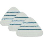 Ensemble de 3 balais vapeur en microfibre, fixation universelle, lavable, triangulaire