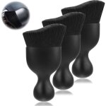 Ensemble de 3 brosses nettoyage automobile noires - poils souples anti - rayures int�rieur ext�rieur ...