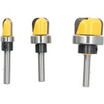 Ensemble de 3 fraises � rainurer pour bols et plateaux, queue de 8 mm avec embouts ronds, fraises � rainurer ...
