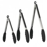 Ensemble de 3 pinces de cuisine en acier inoxydable, pinces � griller et pinces de service pour barbecue ...