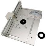 Ensemble de 3 plaques d'insertion de table de routeur en alliage d'aluminium, planche � rabat pour fraisage ...