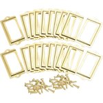 Un ensemble de 30 porte - �tiquettes m�talliques avec vis, mesurant 70x33 mm, adapt�s aux �tiquettes ...