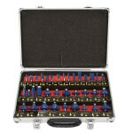 Ensemble de 35 fraises � d�foncer de 6, 35 mm (1 / 4 ) � queue professionnelle en carbure de tungst�ne ...
