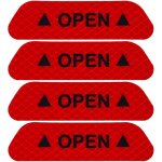 Un ensemble de 4 autocollants r�fl�chissants pour porti�res de voiture, lumineux et pour la signalisation ...