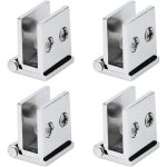 Un ensemble de 4 charni�res pour portes en verre, charni�res � angle d'ouverture de 0�, adapt�es aux ...