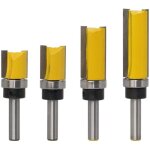 Ensemble de 4 couteaux  dcouper  motif / affleurant avec outil de couteau  bois professionnel  tige ...