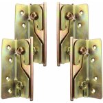 Aougo - ensemble de 4 supports de fixation robustes et résistants à la rouille pour rail de lit sans ... Aougo - ensemble de 4 supports de fixation robustes et résistants à la rouille pour rail de lit sans ...