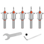 Drillpro - ensemble 5pcs 8mm 2. 8 - 4. 0mm tte de forage conique en alliagefraise foret mche perceuse ...