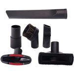 Ensemble 6 pi�ces d'accessoires universels pour aspirateur - embout, brosse, buse, suceur plat, convient ...