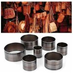 Ensemble de 7 emporte - pi�ces ronds pour cuir - outils de coupe de trous creux en cuir � main