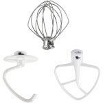 Ensemble d'accessoires pour robot de cuisine, 3 pi�ces kitchen accessoires avec fouet k45ww crochet p�trisseur ...