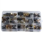 Ensemble de balais charbon pour moteur �lectrique - kit r�paration remplacement 40 pi�ces avec 10 tailles, ...