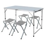 Ensemble de camping pliant neo - table et 4 chaises, valise