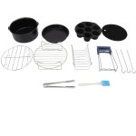 Pour ensemble de casseroles de friteuse � air r�sistant � la chaleur nettoyage facile en acier inoxydable ...