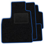 Ensemble complet de tapis de sol en velours pour chevrolet aveo ii 2005 - 2011 - finition bleue