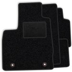 Ensemble complet de tapis en velours pour nissan qashqai + 2 2008 - 2012 - finition noire