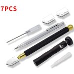 Ensemble coupe - verre et coupe - carreaux pour carreaux de verre de 2 � 22 cm d'�paisseur coupe miroir ...