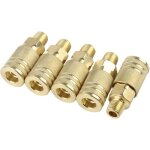 Ensemble de coupleurs d'air et de connecteurs rapides, 10 pices, raccords de tuyaux d'air, accessoires ...