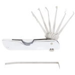 Ensemble de crochetage de serrure pliable 7 en 1 ensemble de crochets de verrouillage en acier inoxydable ...