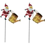 Ensemble de deux lanternes de no�l solaires, arrosoir solaire, guirlande lumineuse de no�l ext�rieure ...