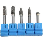 Ensemble d'embouts de meuleuse, 5 pi�ces / ensemble de fraises de meuleuse en carbure de tungst�ne outils ...