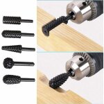 Ensemble de fraises rotatives 1 / 4'6mm outils lectriques broyage de bois gravure fichier de sculpture ...